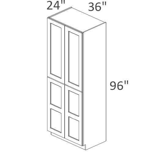 Tall Pantry With 5 Adjustable Shelves 36Wx24Dx96H New